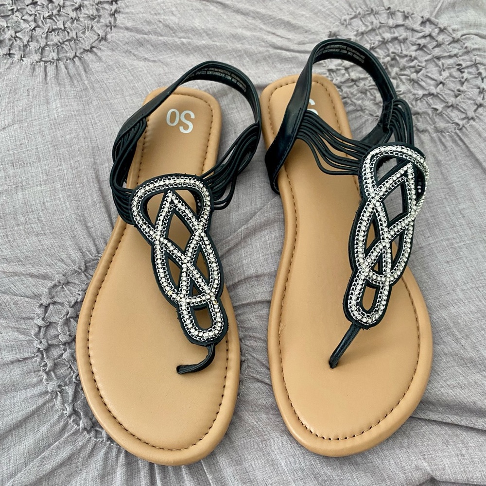 SO Black Sandals